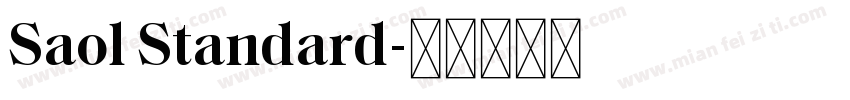 Saol Standard字体转换